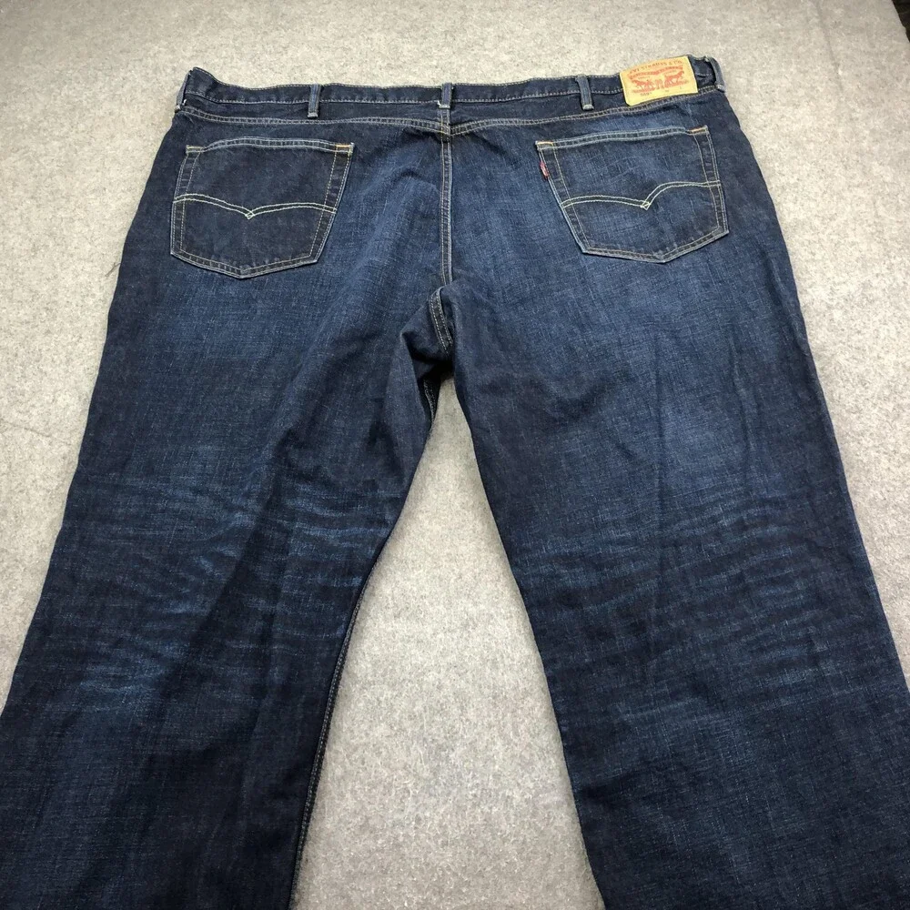 Levis 559 Jeans Mens 50x30 Blue Dark Wash Relaxed Straight Denim Pants Casual